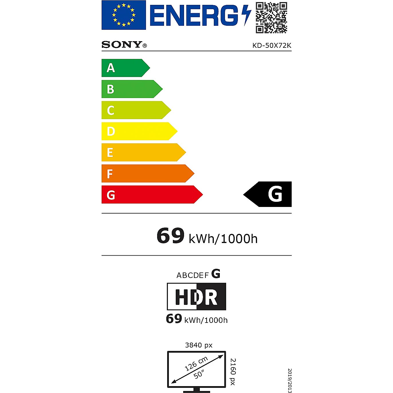 Sony KD50X72K 4K Ultra HD Android LED TV